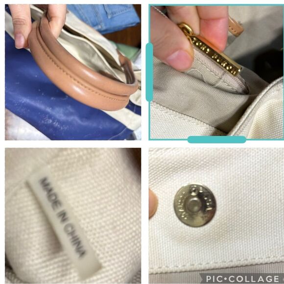 TORY BURCH Dipped Beach Tote - Picture 5 of 14